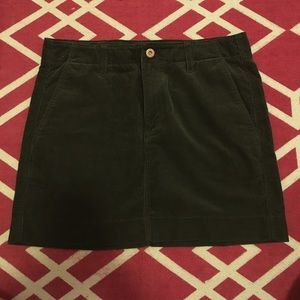 Forest green corduroy skirt