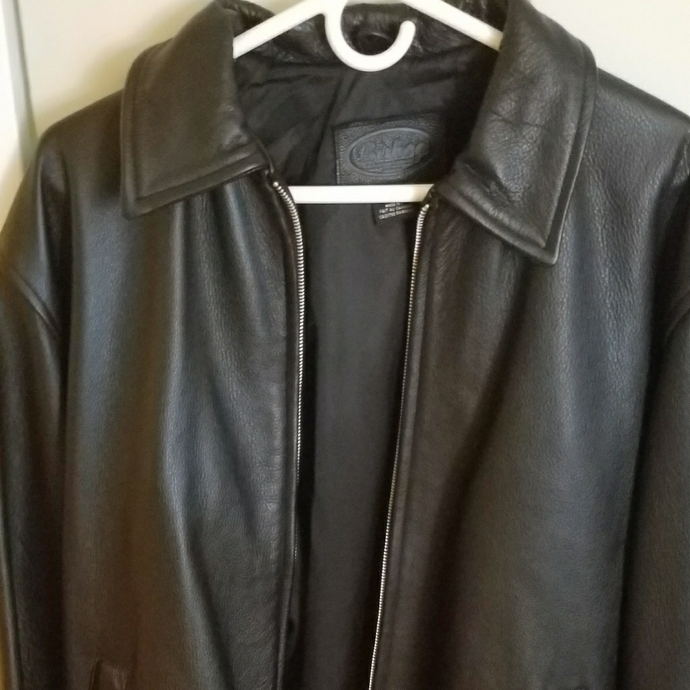 Bishop men's leather jacket. Size medium.