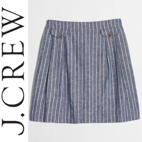 J. Crew Dresses & Skirts - J. Crew Cotton-Linen Pocket Skirt