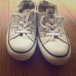 Converse Gray slide in sneakers