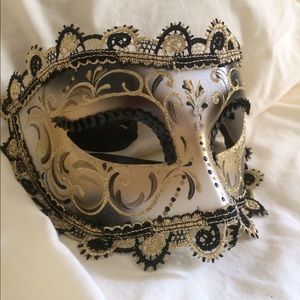 Black and Gold Venetian Mask