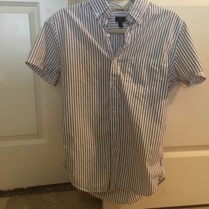 Men Jcrew short sleeve Stripe button down