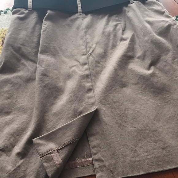 Apostrophe petite cotton/spandex belted skirt - Picture 3 of 4