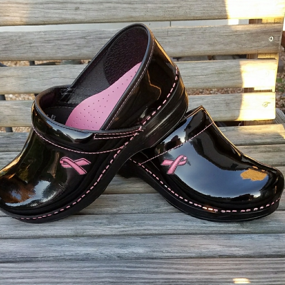 Dansko Breast Cancer Awareness Mules
