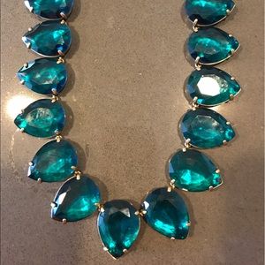 Jcrew crystal teardrop statement necklace
