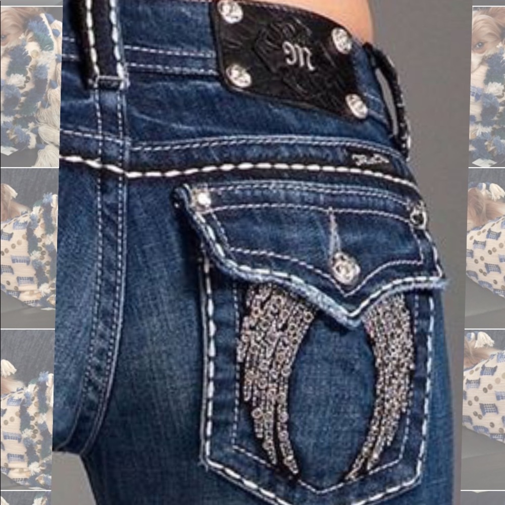 Miss Me angel wing jeans