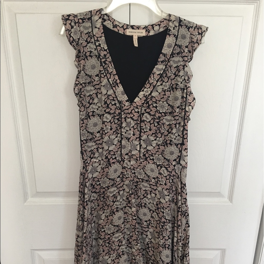 Rebecca Taylor Silk Floral Dress Size 6