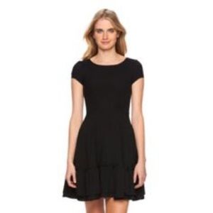 LC Lauren Conrad Scalloped Fit & Flare Dress