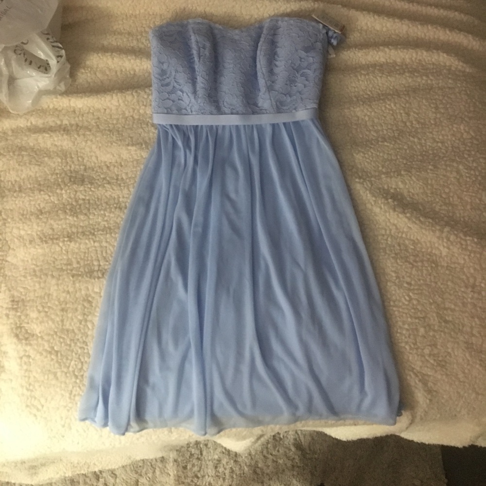 Baby blue dress from Davids Bridal