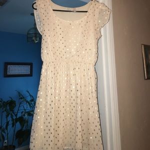 Gianni Bini Nude polka dot dress