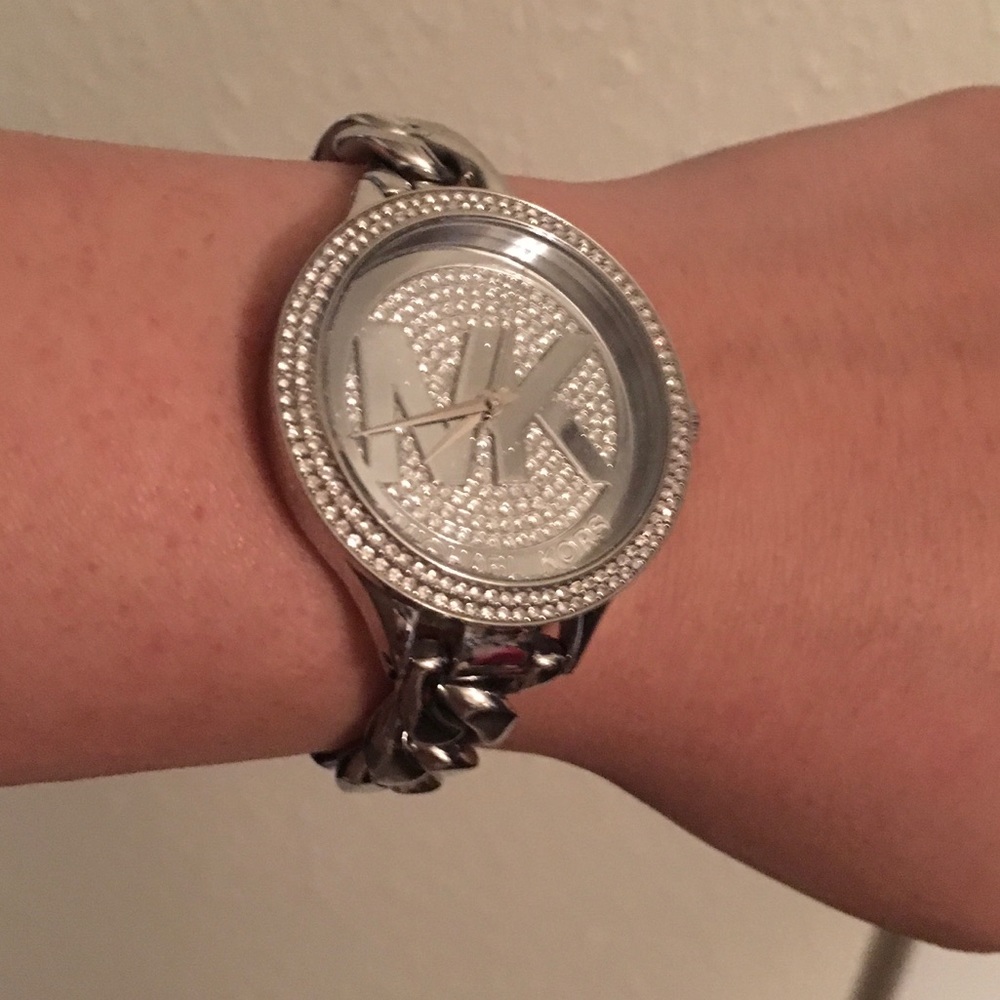 Michael KORS stainless steel chain bracelet watch