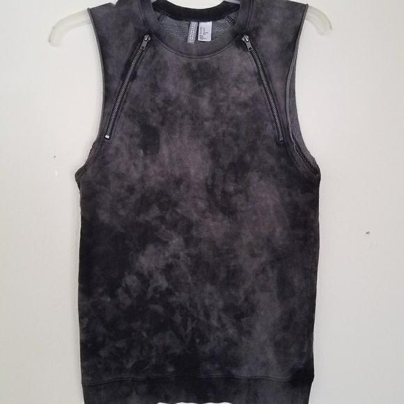 ⬛NWT HM Divided Grey Tiedye Sleeveless Top XS Goth - Picture 3 of 8