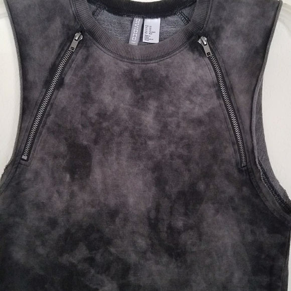 ⬛NWT HM Divided Grey Tiedye Sleeveless Top XS Goth - Picture 5 of 8