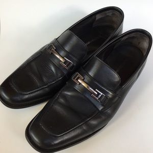 Johnson and Murphy Leather Bit Piece Loafers 13 M