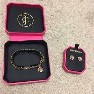 Juicy Couture Matching Bracelet and Earrings