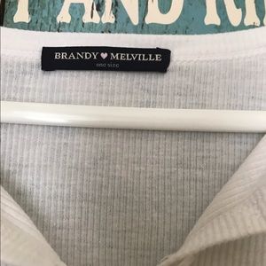 brandy melville white long sleeve