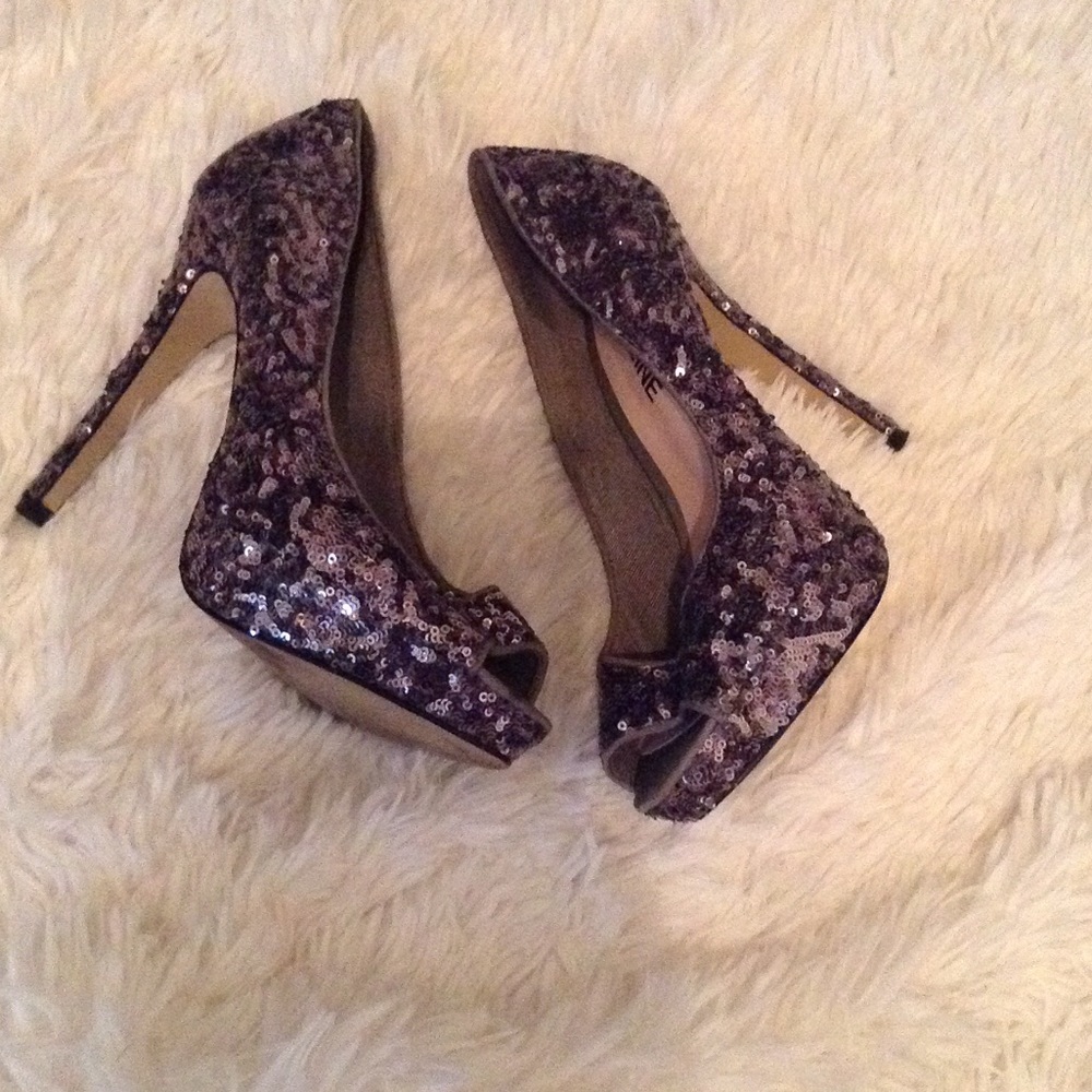 Sequin Heels