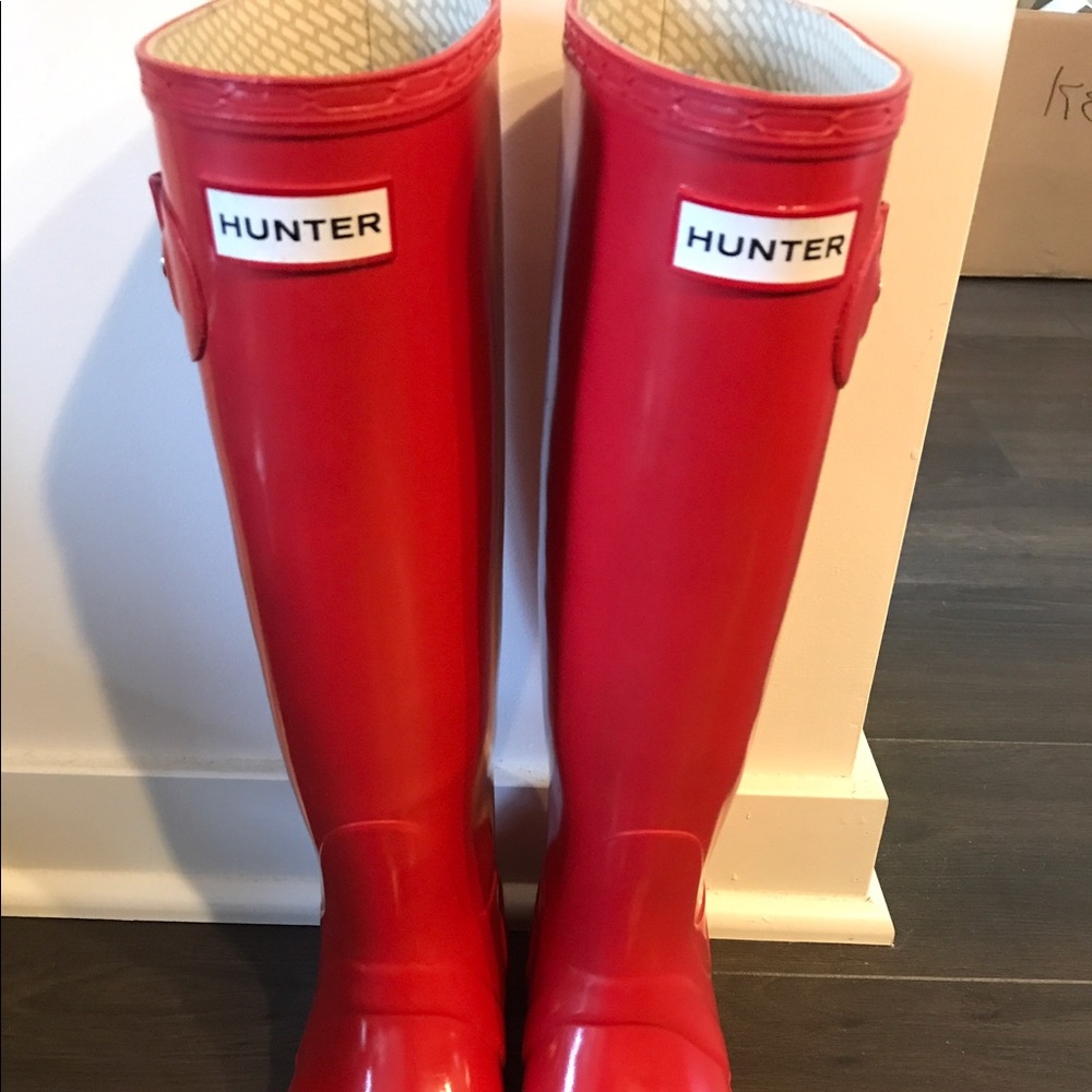 Military Red Hunter Rain boots
