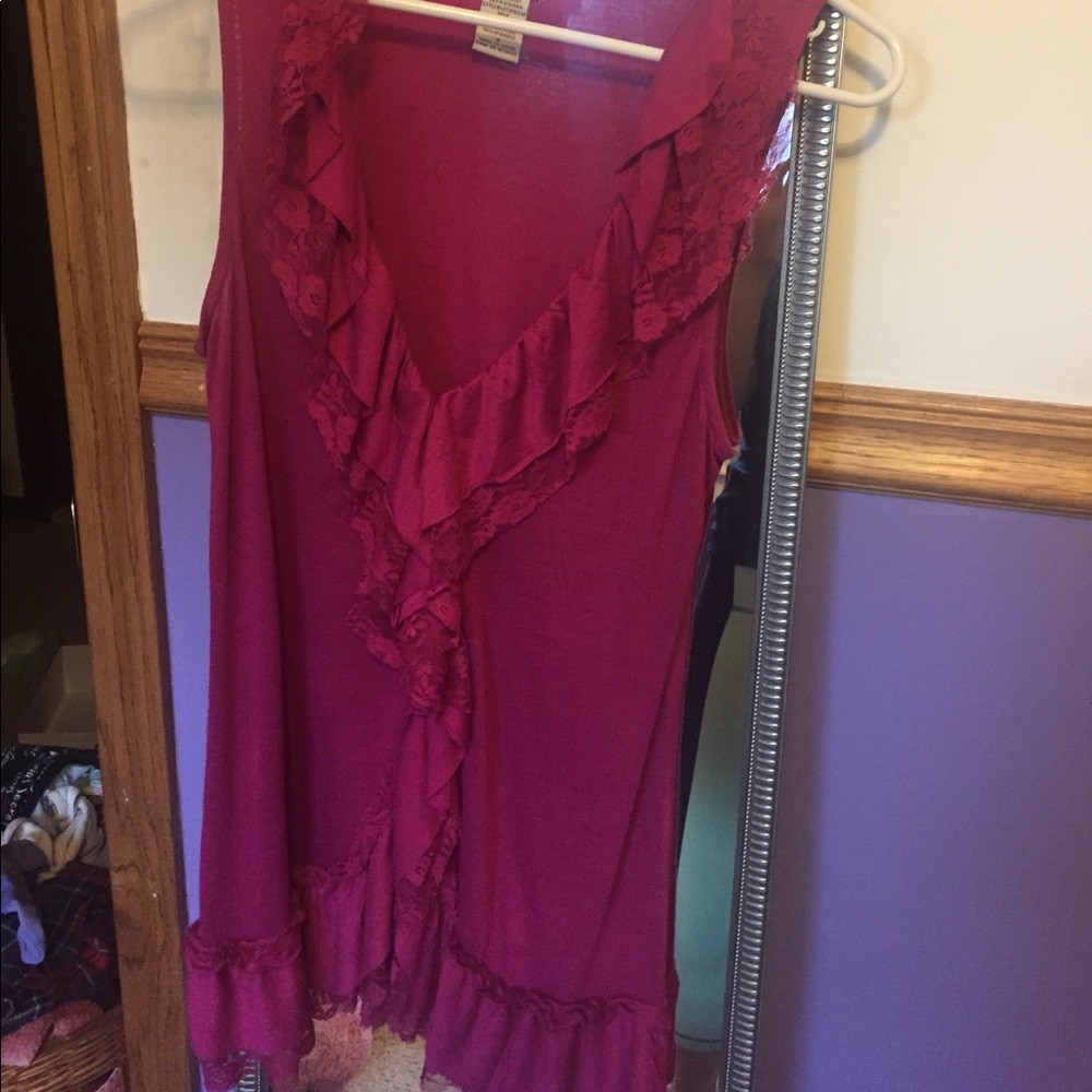 Magenta lace Blouse