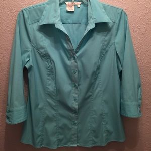 COMO Stretch 3/4 sleeve blouse XL