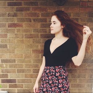 Black wrap style onsie