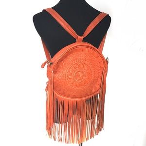 Vintage Bags - 100% Leather Fringe Back Pack Vintage Bags - 100% Leather Fringe Back Pack