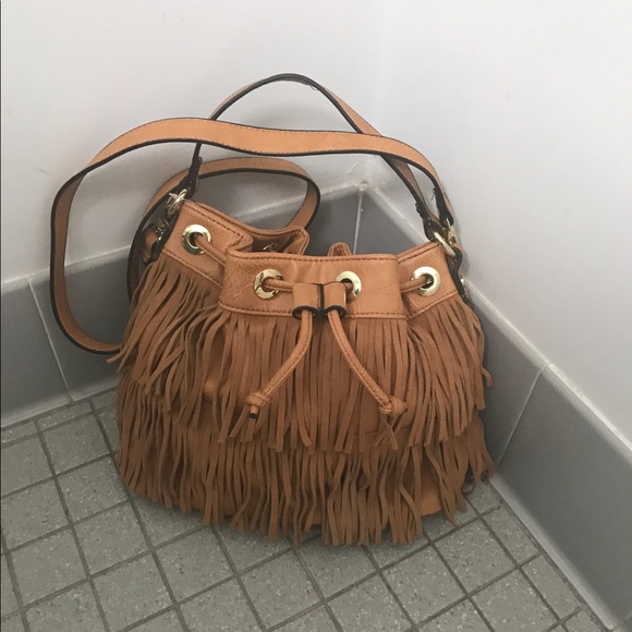 Brown drawstring brown bag - Picture 2 of 5