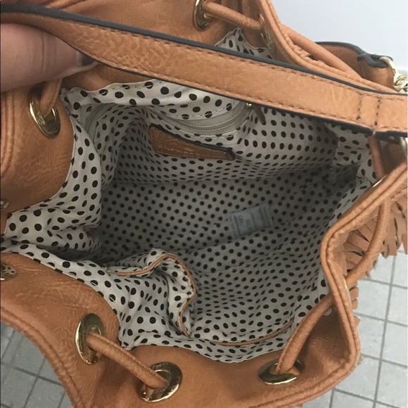 Brown drawstring brown bag - Picture 3 of 5