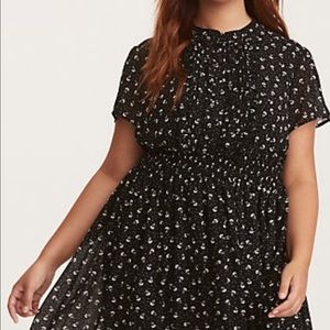 Gorgeous Torrid Floral Fit/Flare Dress