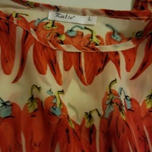 RED HOT chili pepper dress