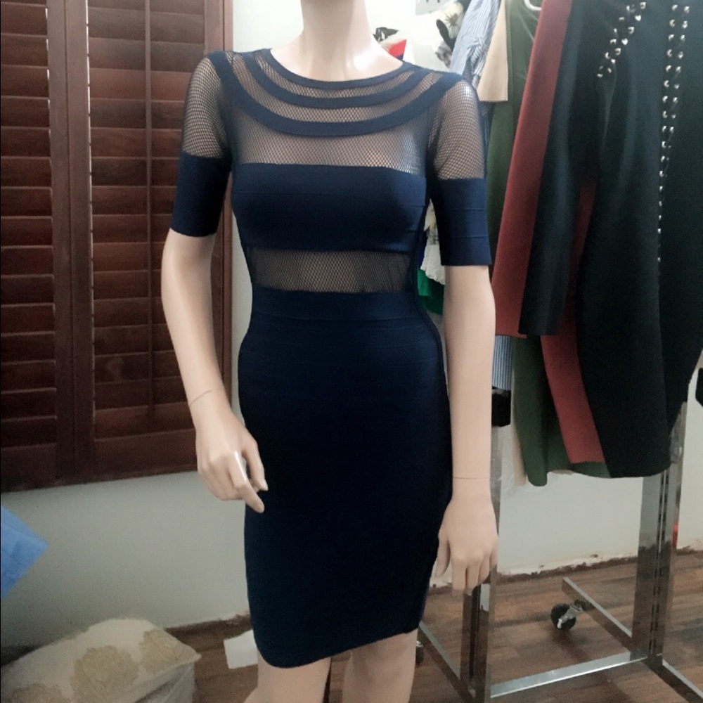 Blue Bandage dress