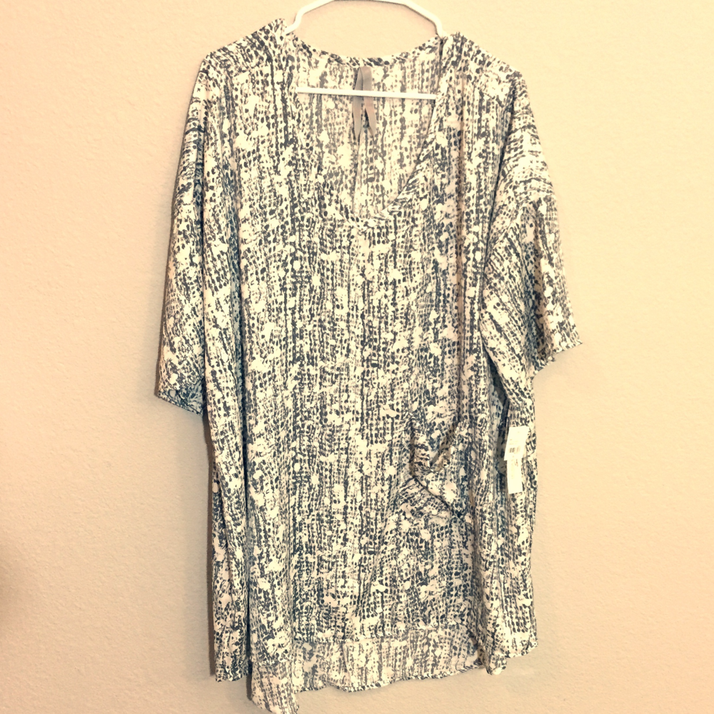 NWT Melissa McCarthy Tunic Hi-Low Cut Size 3X
