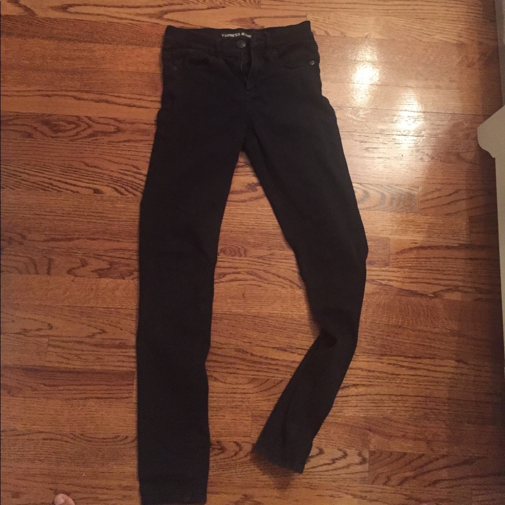 Express Black High rise jeans