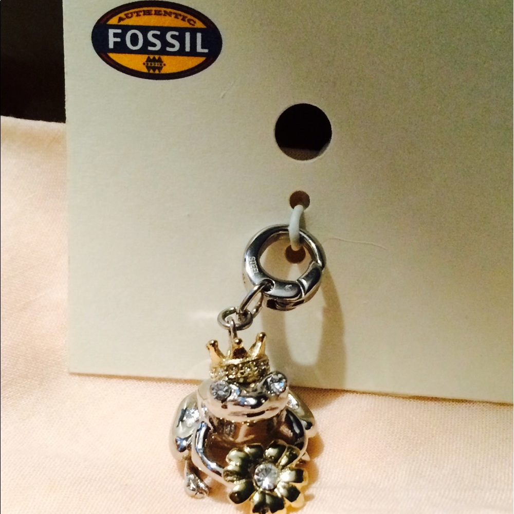 FOSSIL Brand "Kissing Frog" Clip-on