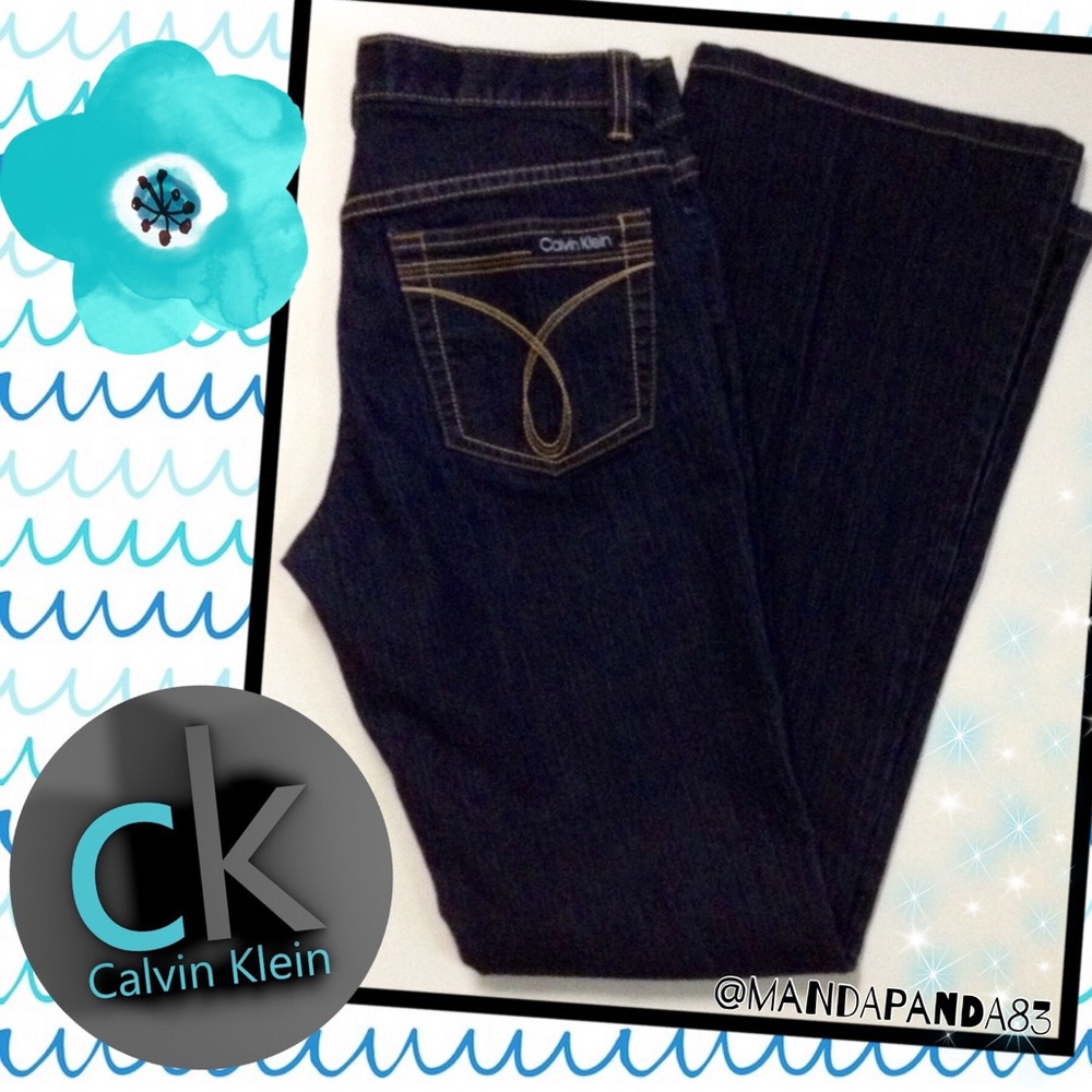 Calvin Klein Dark Wash Flare Jeans