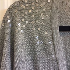 Gray cardigan