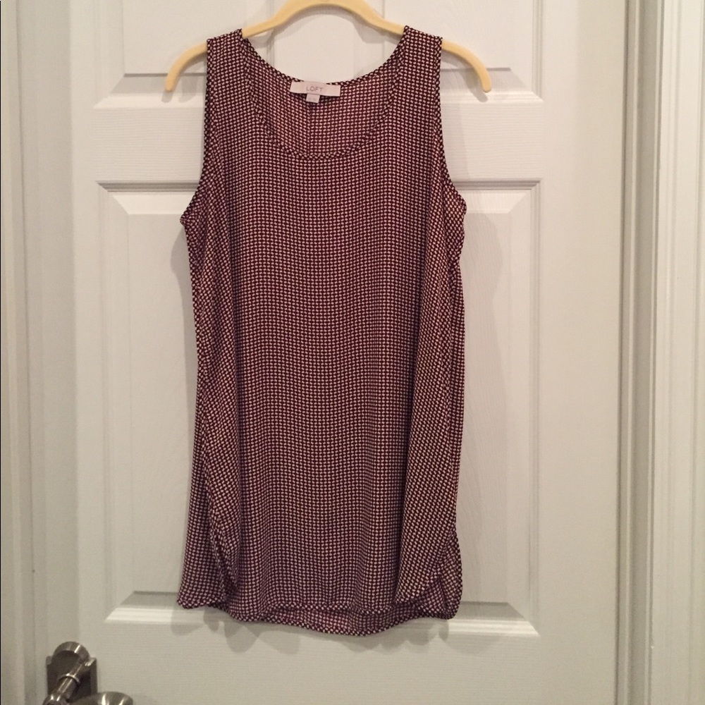 VGUC LOFT Maternity Tank Maroon Fall
