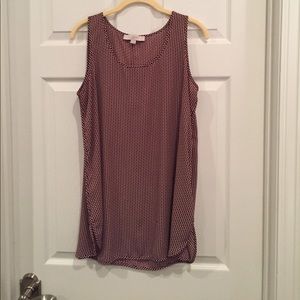 VGUC LOFT Maternity Tank Maroon Fall