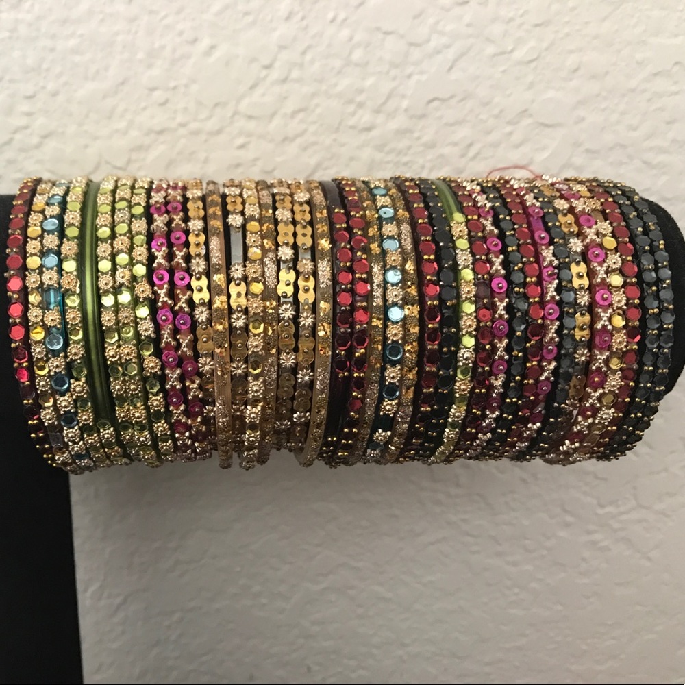 Delicate glass bangles lot!!!