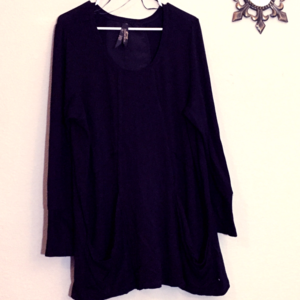 Melissa McCarthy NWOT Black Tunic Size 1X