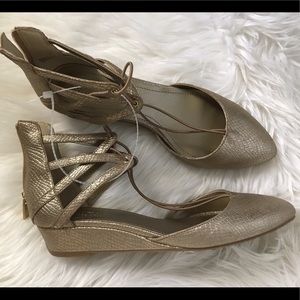 Gold Kenneth Cole Wedges