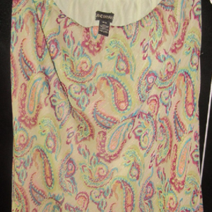 Lane Bryant green paisley skirt 18/20