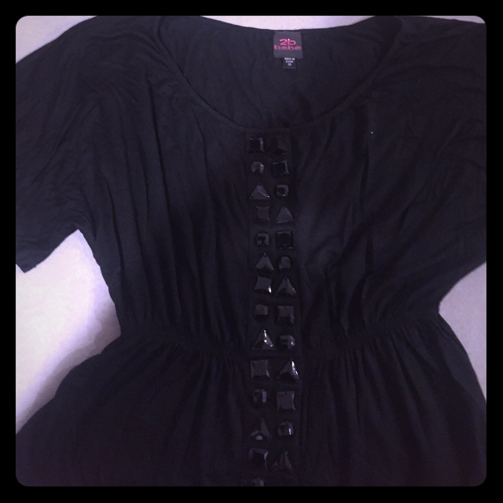 ◼️ 2B BEBE BLACK & GLAM BLOUSE◼️