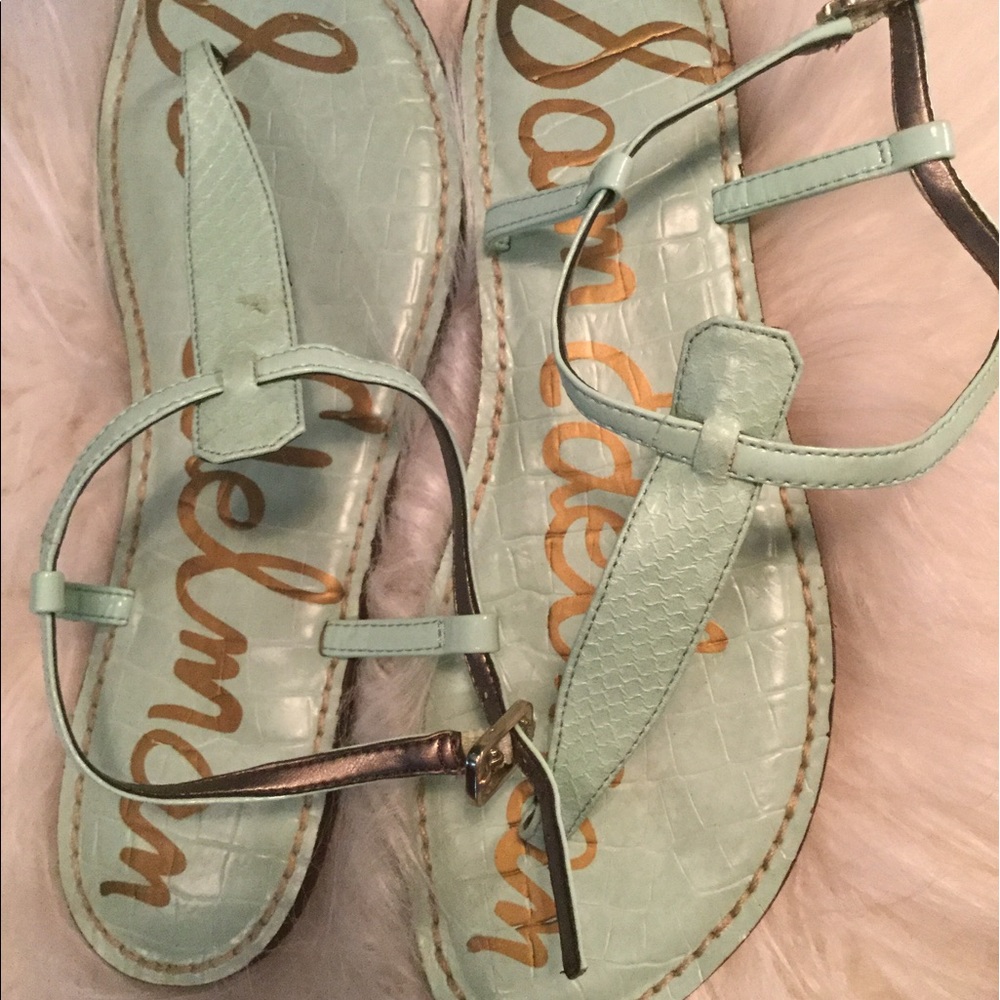 Sam Edelman Gigi style MINT color sandals! Size 8