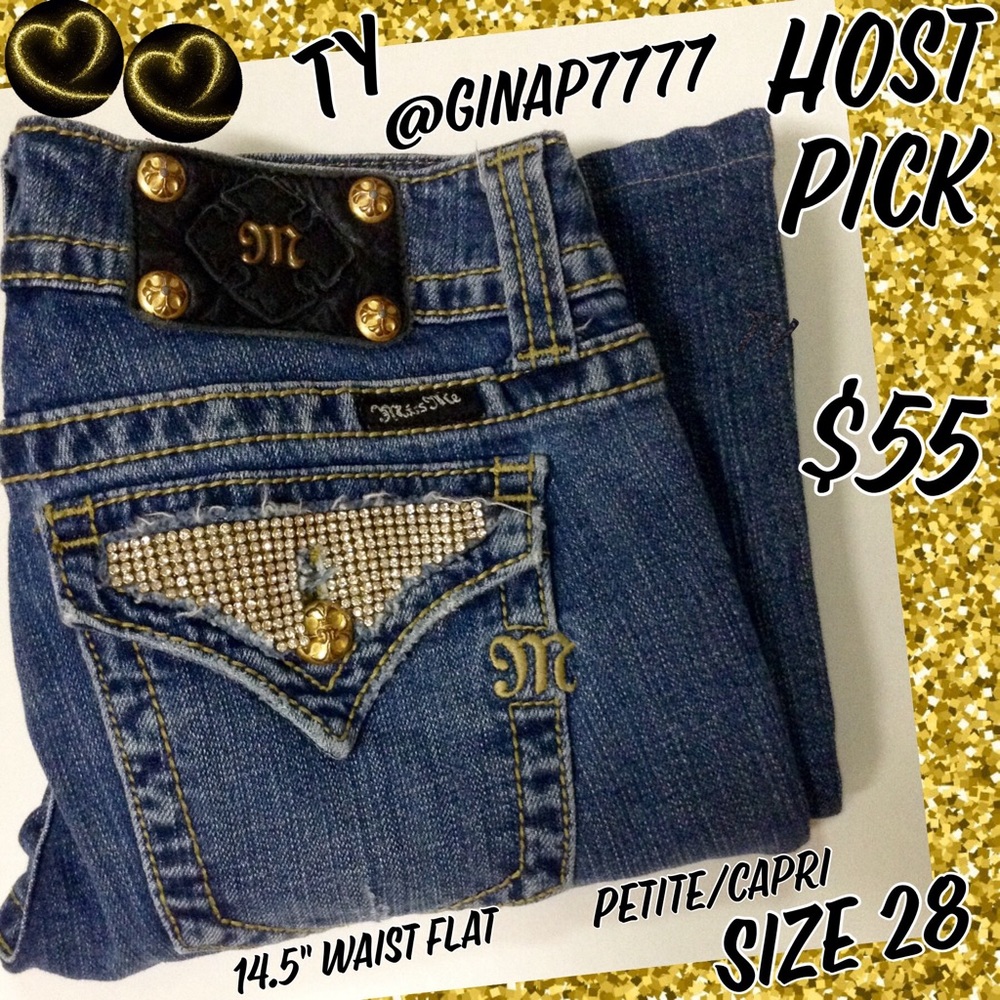 Miss Me RARE Gold Bedazzled Jeans🕶HP @ginap7777