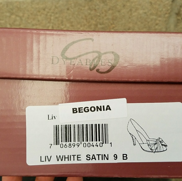 Dyeables Satin Pink Bow Shoes - Picture 6 of 6