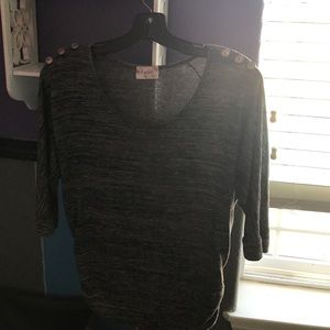 Dark shirt with buttons