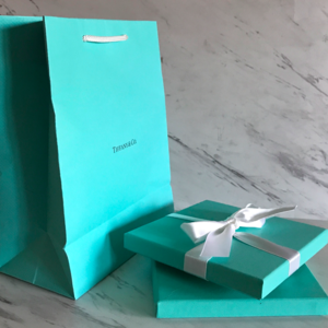 TIFFANY SIGNATURE BLUE BOX (X2) AND GIFT BAG