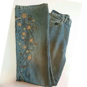 Embroidered Jeans