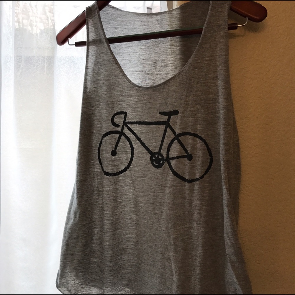 Grey bike tank 🚴🏼‍♀️